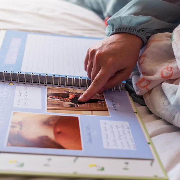 Bundle of 1 Baby Memory Book + 2 Swaddle Blankets