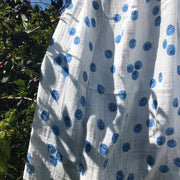 'Blueberries' Baby Muslin Swaddle